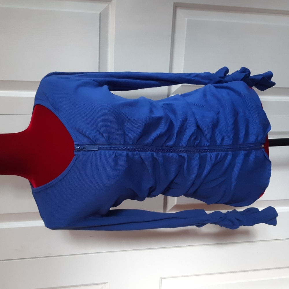 Cowgirl Tuff Co. Blue Zip-Up w/ Cross - Small